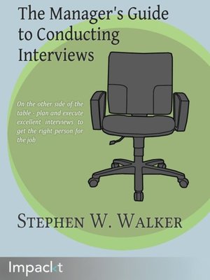 cover image of The Manager's Guide to Conducting Interviews
